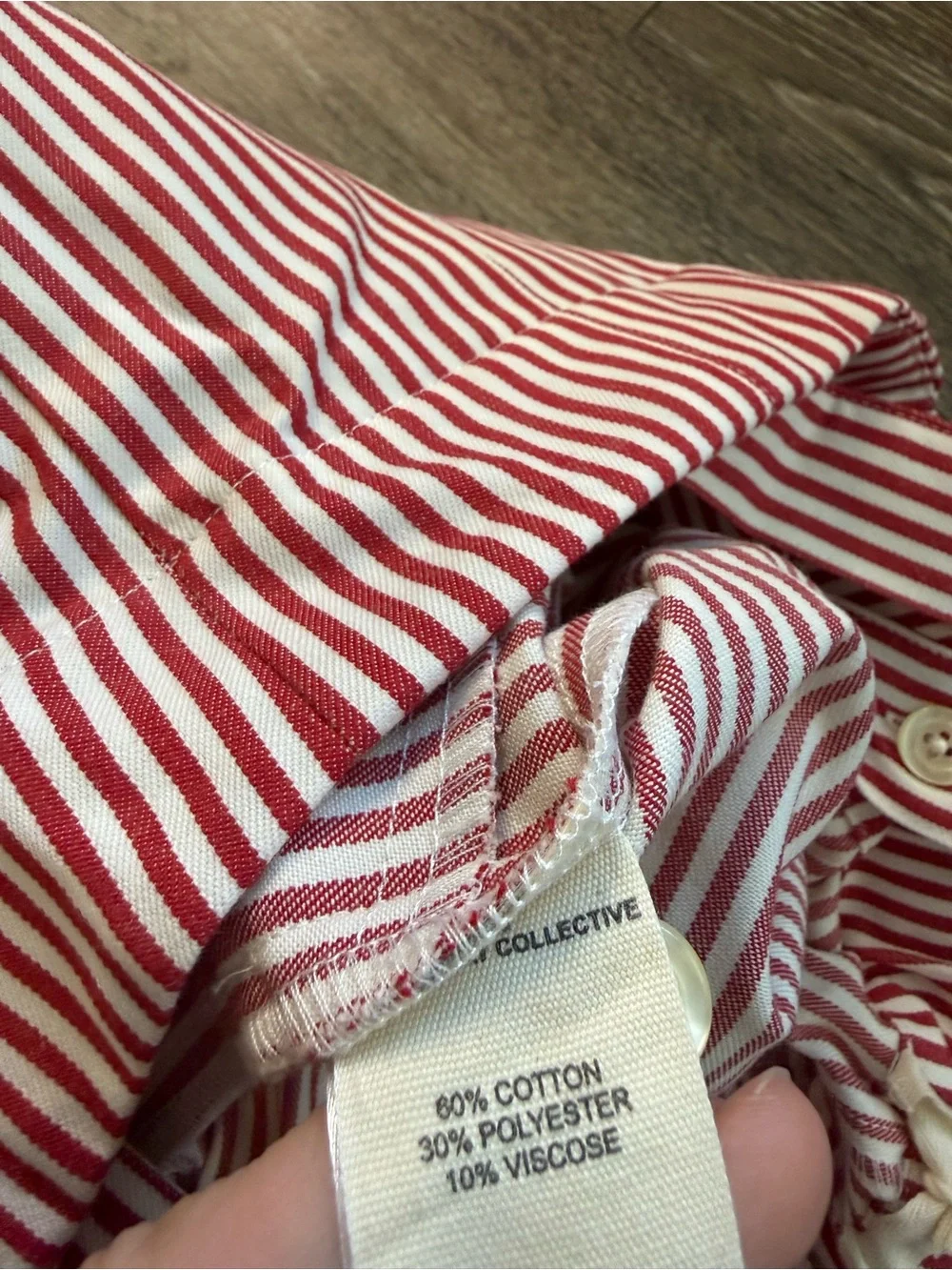 NWT The Sunday Collective Red and White Striped Overalls